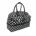 luggage 9417 polka dot black WHITE