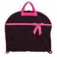 luggage garment bag SM dots Black Fuchsia