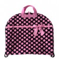 luggage garment bag LG dots Black Pink